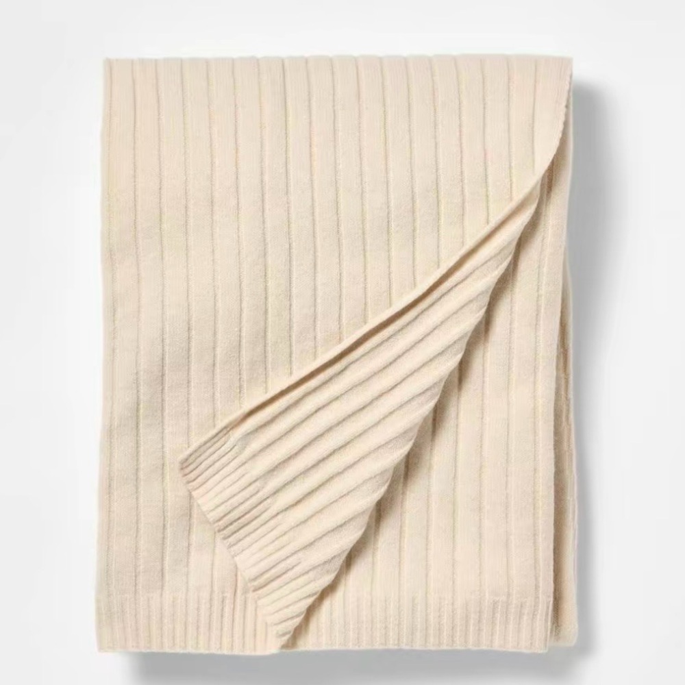 Casual Mixed Rib Throw - 50x60 - Threshold designed with Studio McGee